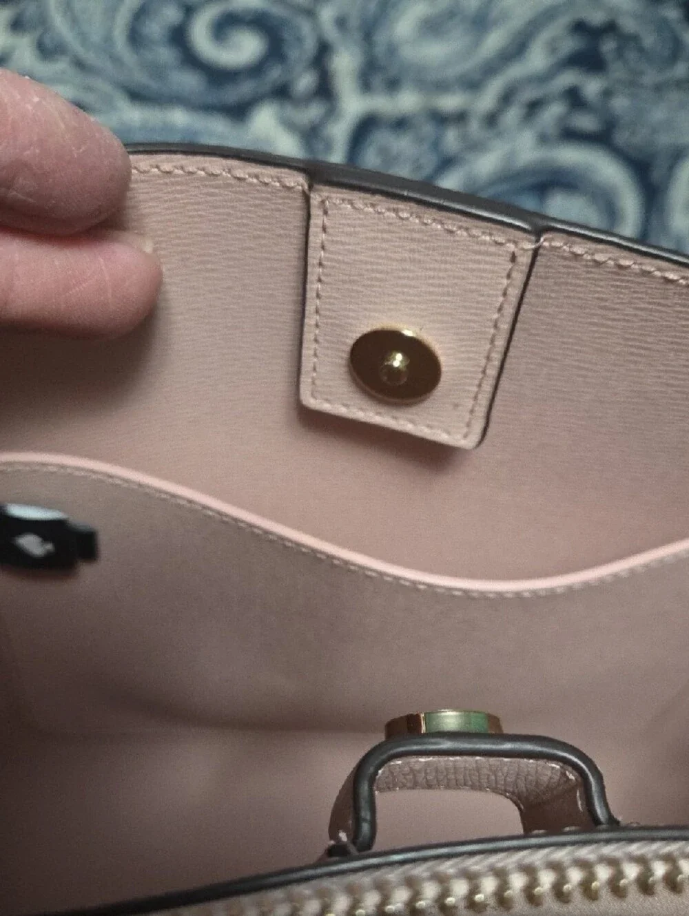 kate spade Red Structured Top-Handle Satchel with Gold Hardware